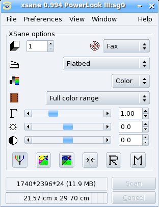 XSane-main-window
