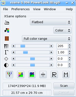 XSane-main-window