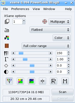 XSane-main-window